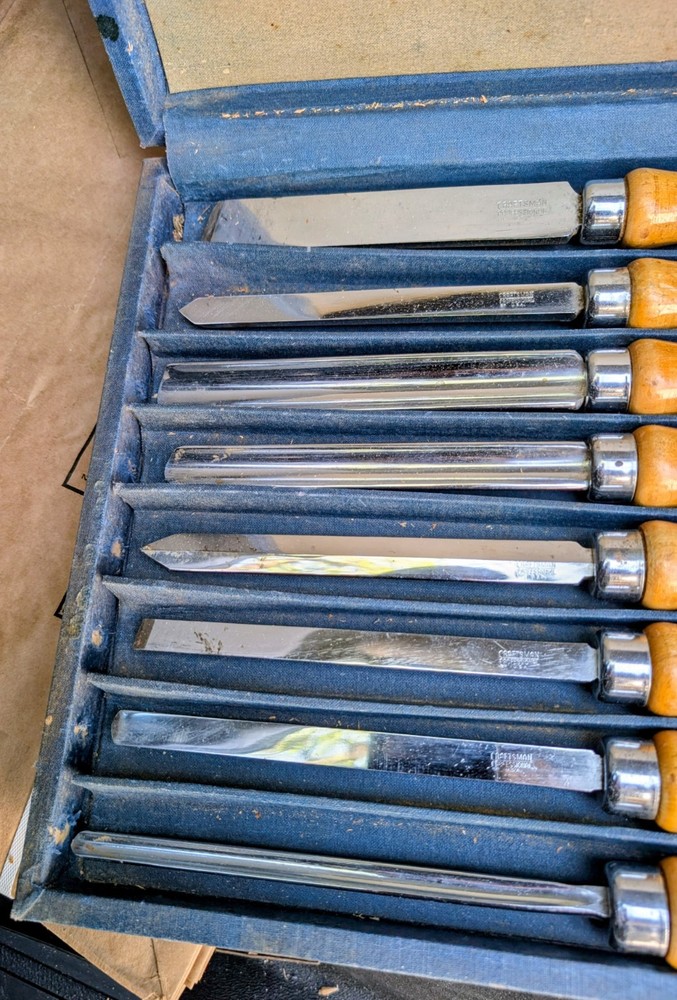 Vintage Craftsman 8 Piece Lathe Tool Set