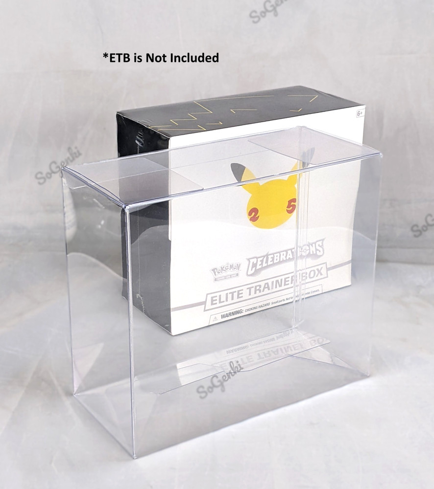 Pokemon ETB Protector Display Case PVC for Elite Trainer Box 5 Pack
