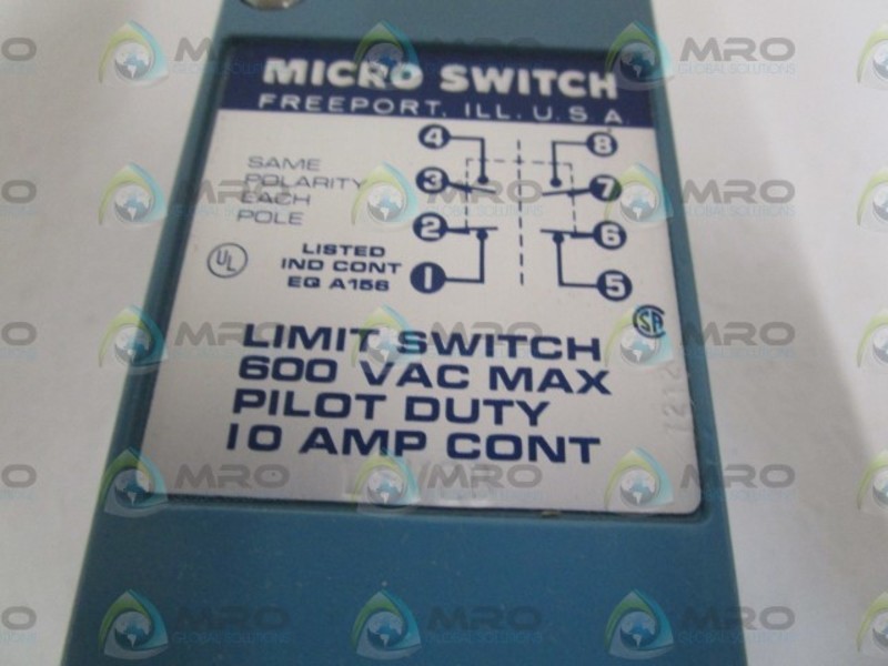 MICRO SWITCH LSV2B LIMIT SWITCH (AS PICTURED) NSMP