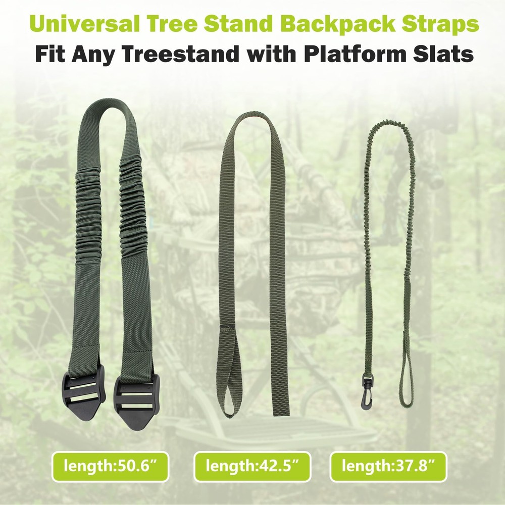 Dimakung Shoulder & Tether Straps for Summit Treestands, Large, Black