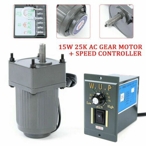 AC110 V 15W gear single-phase motor Electric variable speed controller 1:25