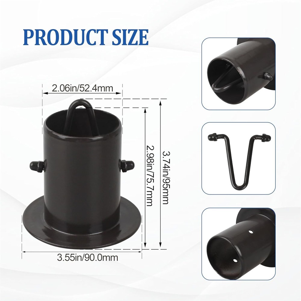 Rain Chain Gutter Adapter,for Rain Chain Installation,Replacement Downspou Black