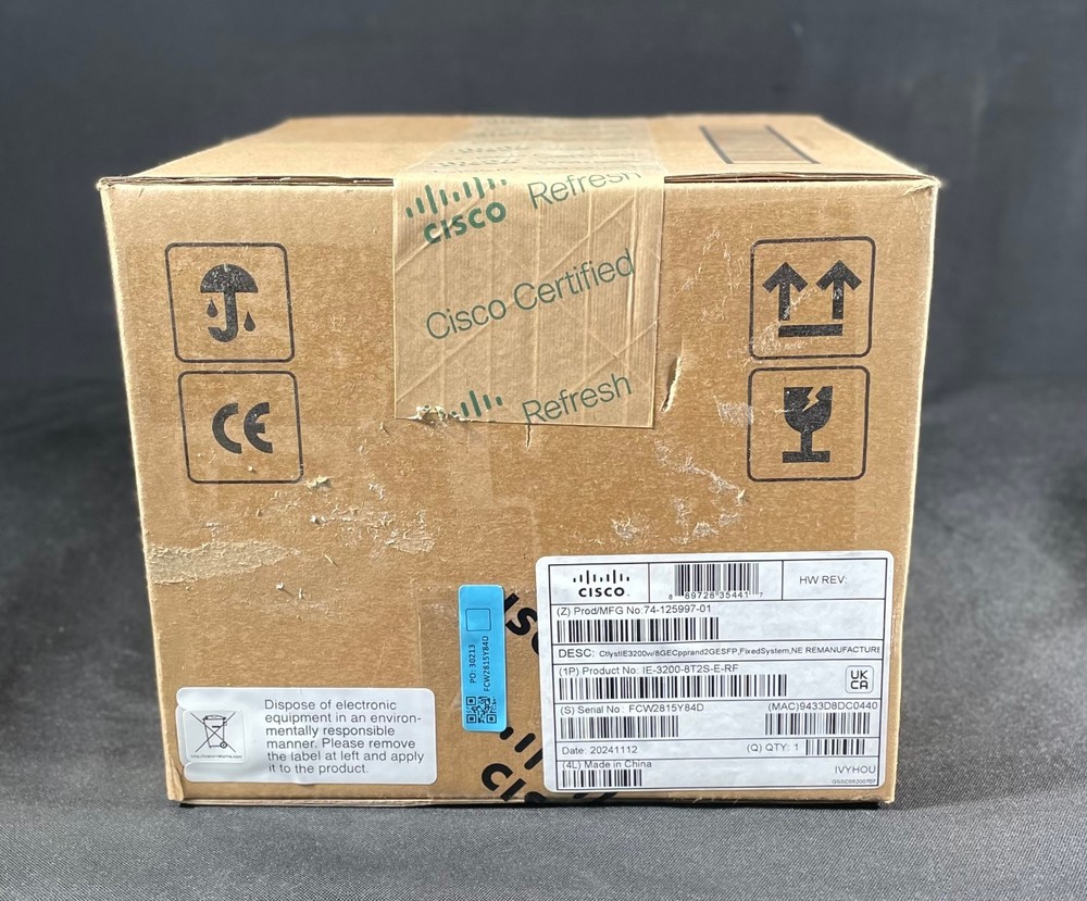 Cisco Refresh IE-3200-8T2S-E Rugged Switch -Same Day Shipping