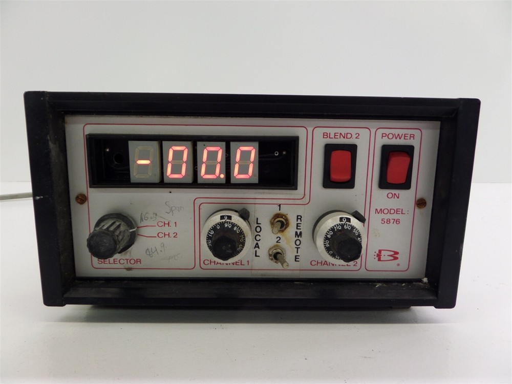 Brooks Instruments 5867 Dual Channel Flow Controller - Missing Face Plate