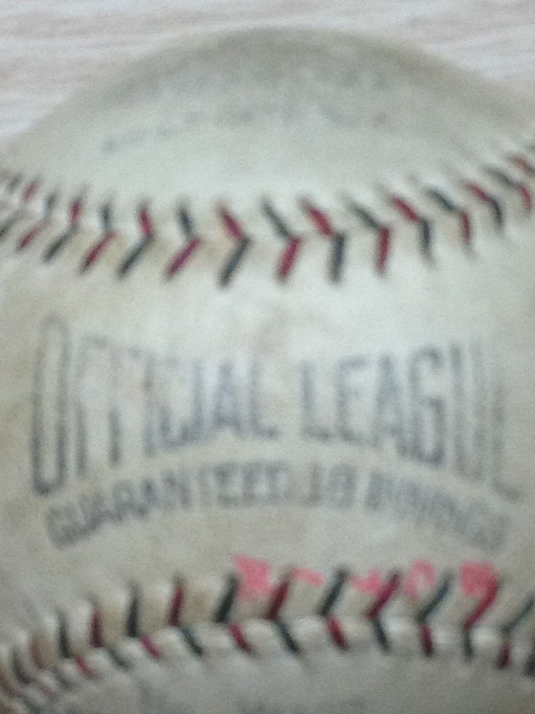 Tinker, Evers, Chance autographed ball! COA, please read