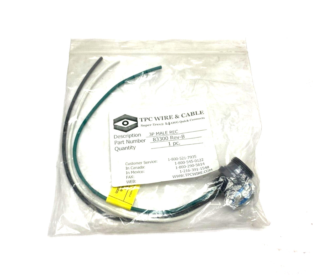 TPC Wire & Cable 83300 Super-Trex Quick-Connect Receptacle Rev. B 3P