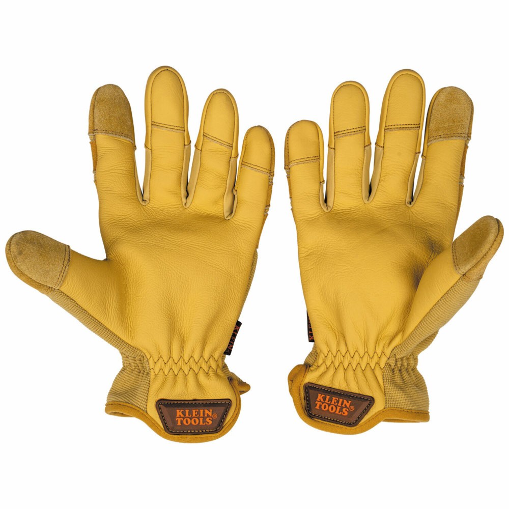Klein Tools 60608 Leather All Purpose Gloves, Large