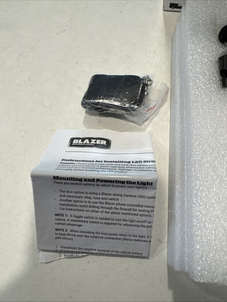 New Blazer C4843 Class 2 Rectangular LED Strobe Lights Grille Mount Safety Light