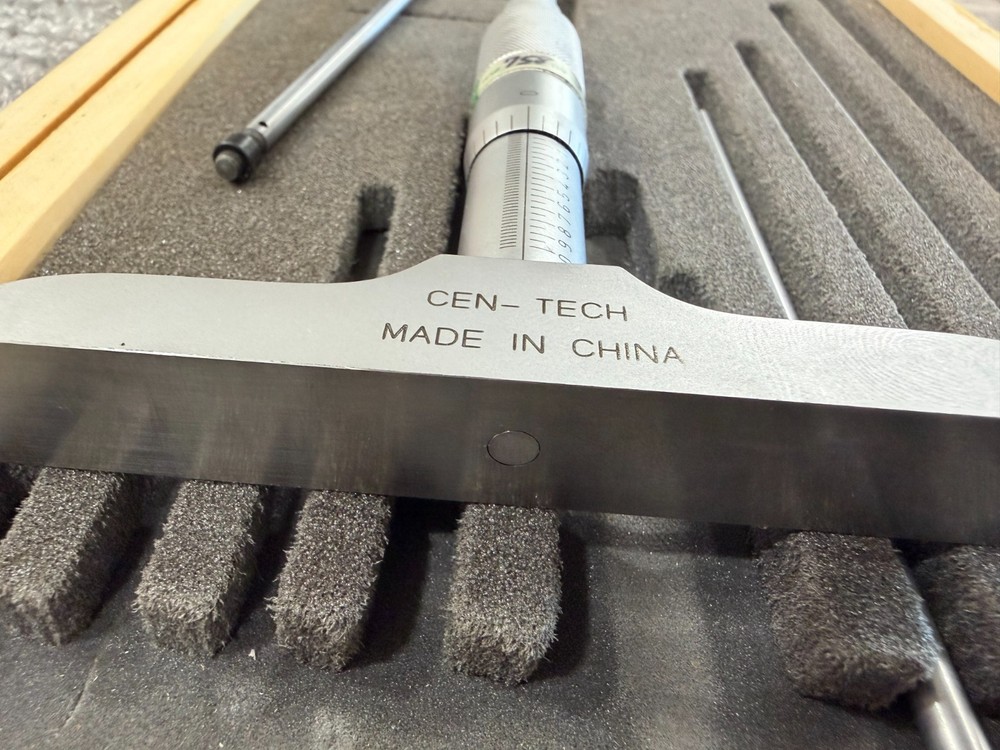 Cen-Tech .001" Extension Depth Micrometer with 0 - 6" Depth (5 Extensions)