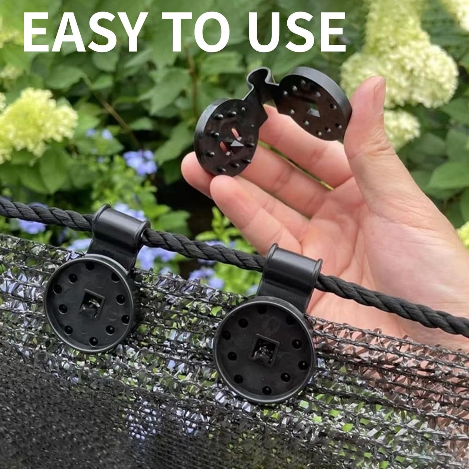 50Pcs Shade Cloth Clips, Plastic Tarp Clips, Greenhouse Shade Cloth Fix Clamp, W