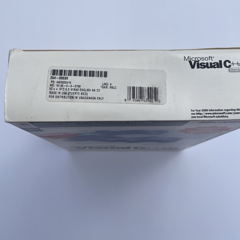 Microsoft Visual C++ 6.0 Standard Edition w/ Key Full Version