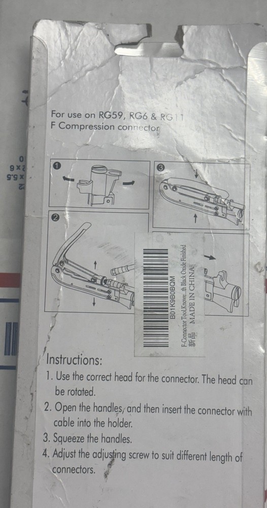 The Cimple Co HLT-548 Coaxial Compression Crimping Tool