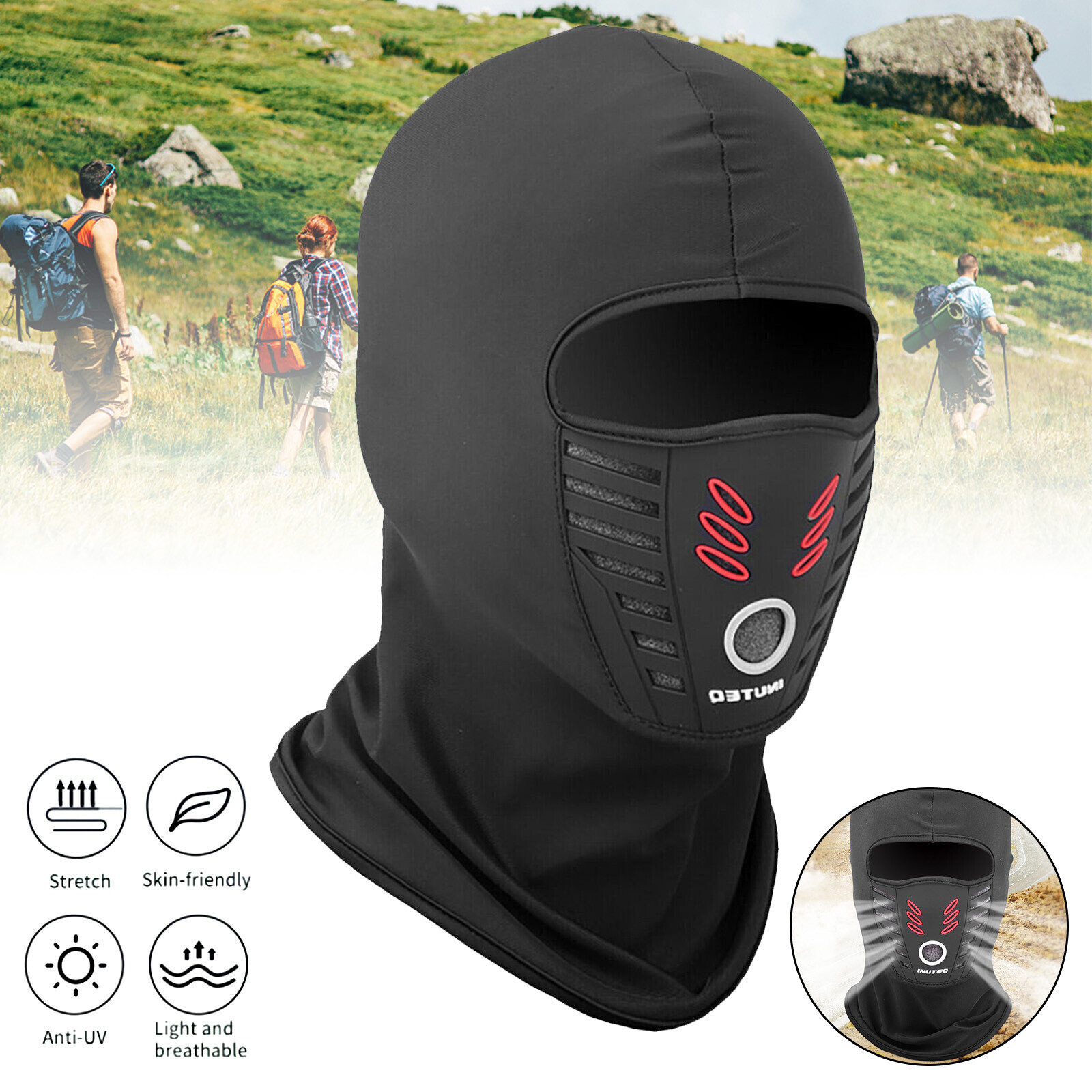 Summer Balaclava Full Face Mask Outdoor Windproof Running Bicycle Cycling Wear