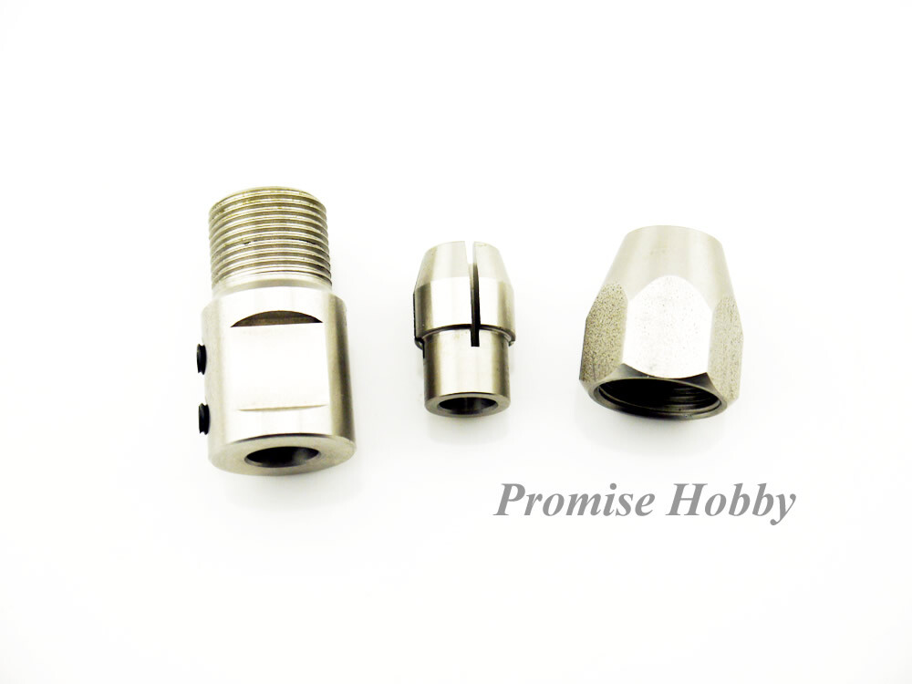 Flex Collet Coupler for 8mm Motor Shaft & 1/4" (6.35mm) Flex Cable RC Model Boat