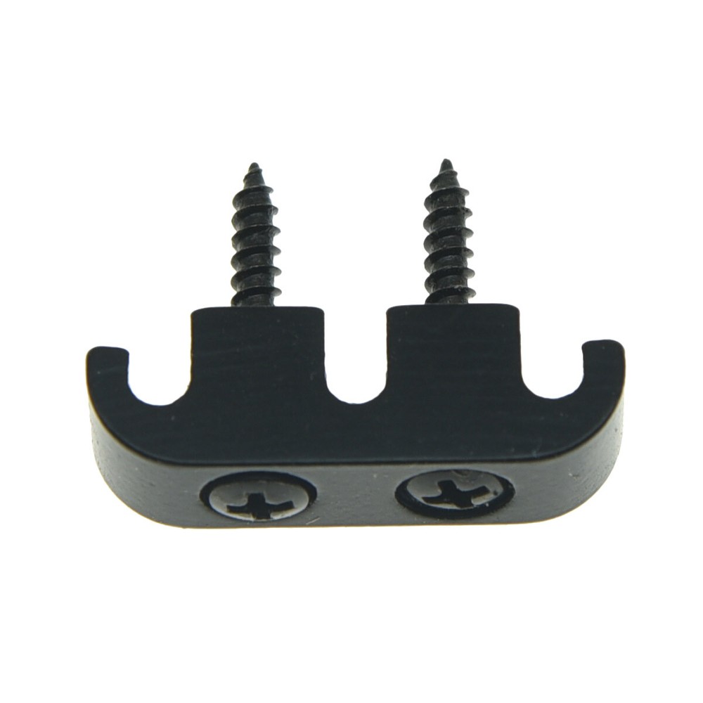 Electric Bass Guitar String Tree Retainer with Mouting Screws Black