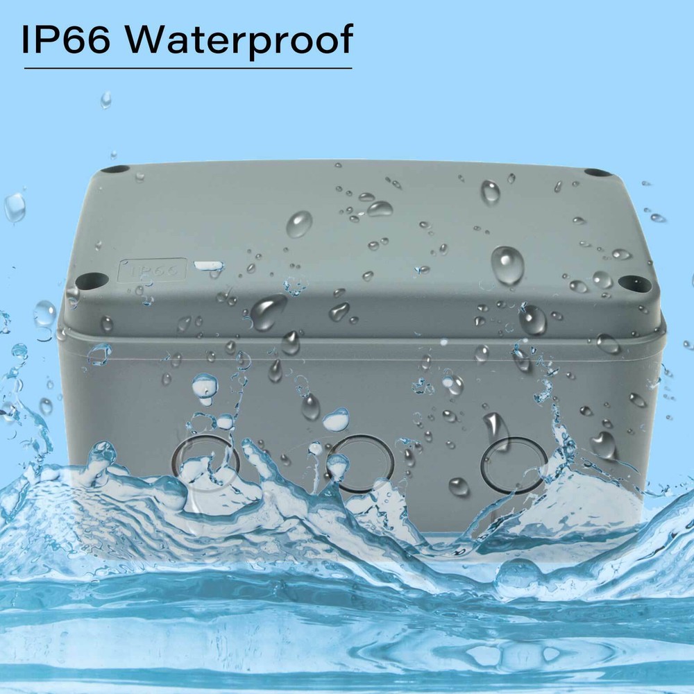Electronic Project Box Junction Enclosure Case Box Waterproof IP66 Cable Glands