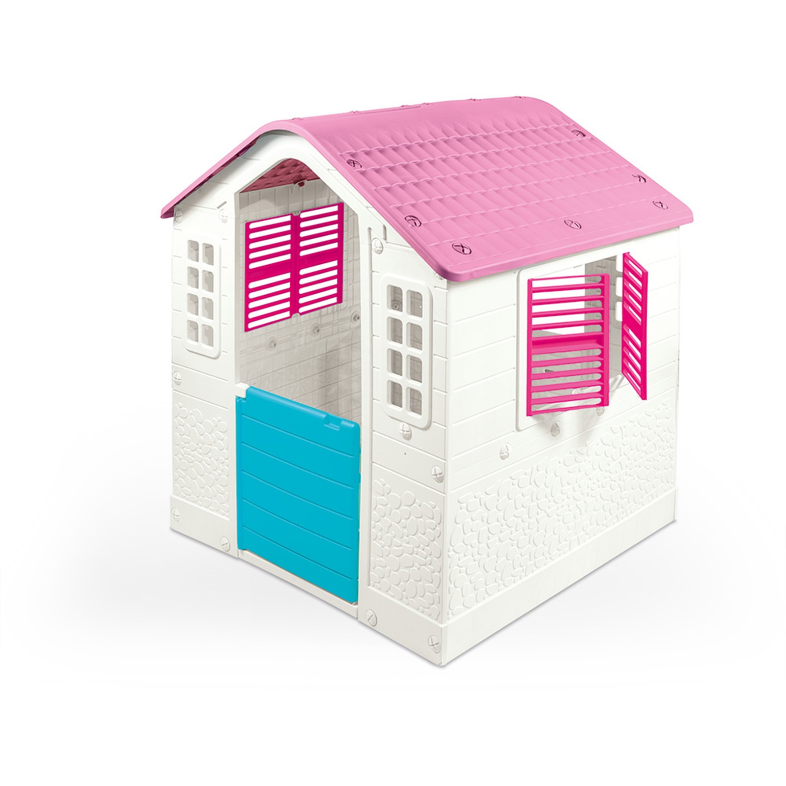 DOLU Pink Cottage Playhouse, Indoor/Outdoor Toy House Set for Kids Age 2+ Years