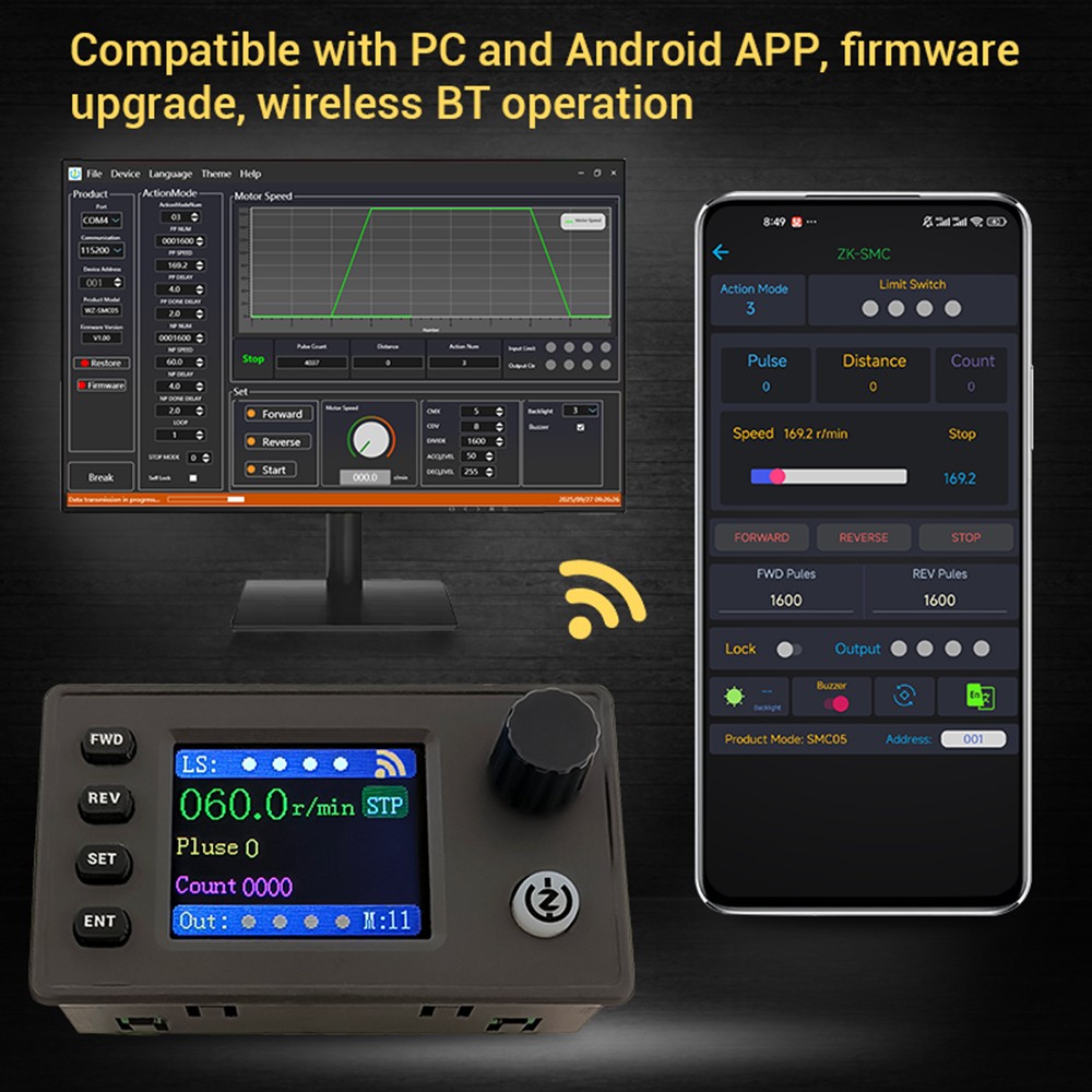 SMC05 Stepper Servo Motor Pulse Controller with Forward/Reverse Speed Control