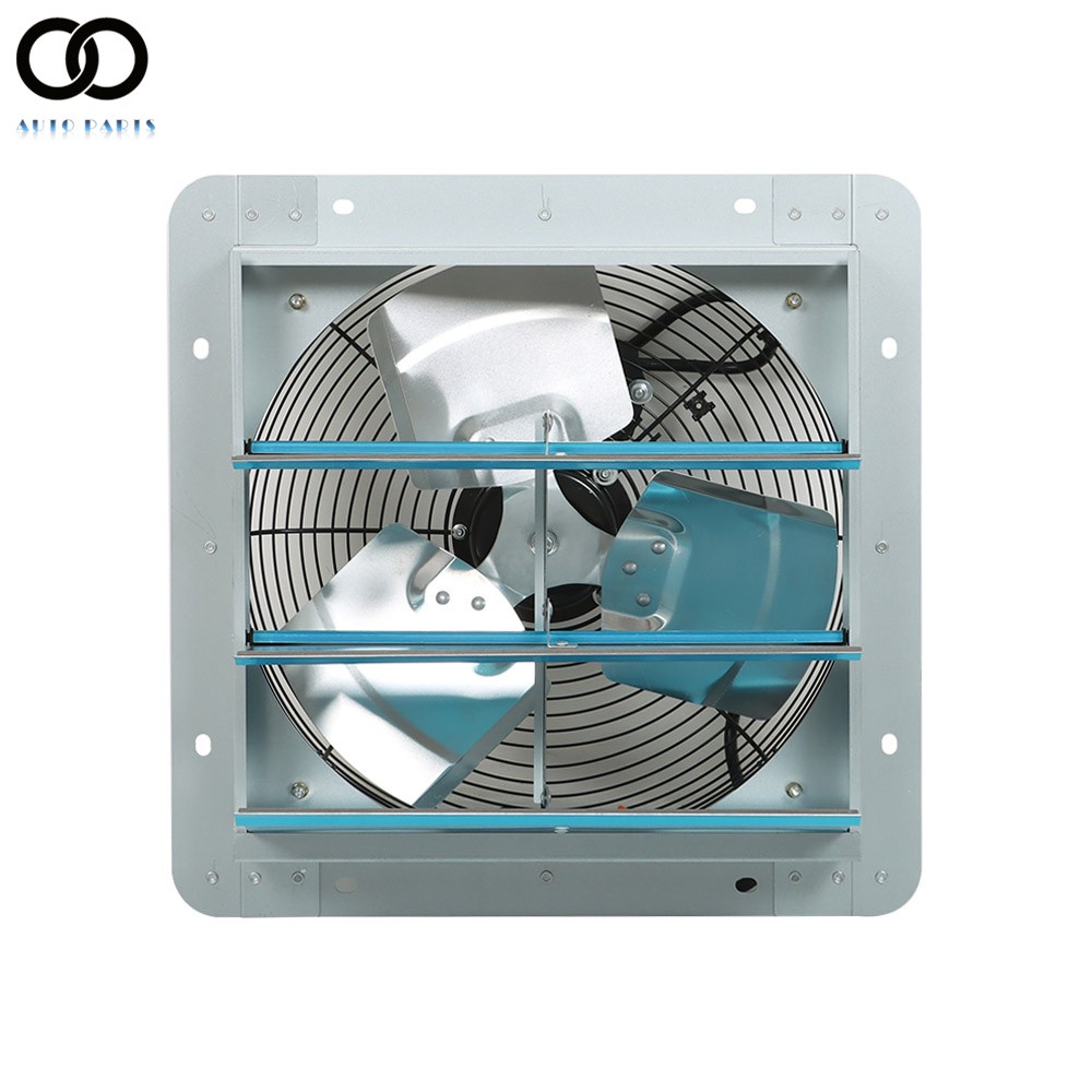 14inch Shutter Exhaust Fan Ventilation Extractor Wall-Mounted Square Blower