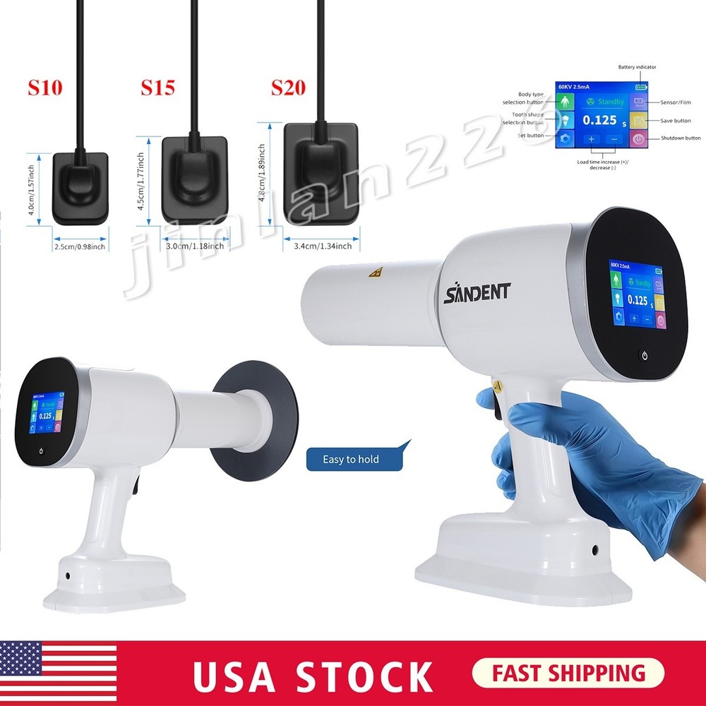 Dental X Portable Rayos Digital Machine Imaging High Frequency+Shield / Sensor