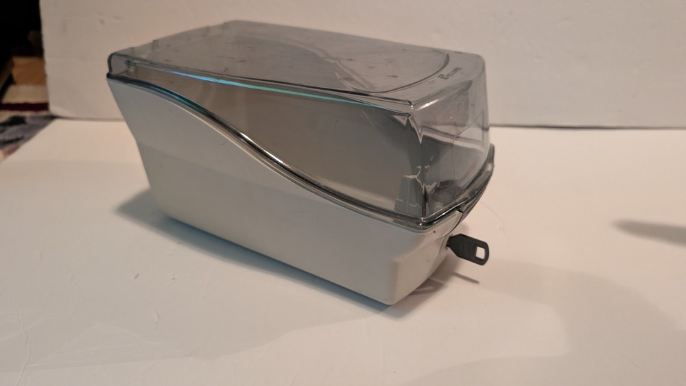 Floppy Disc Container With Lock And Key Fits 50 Discs