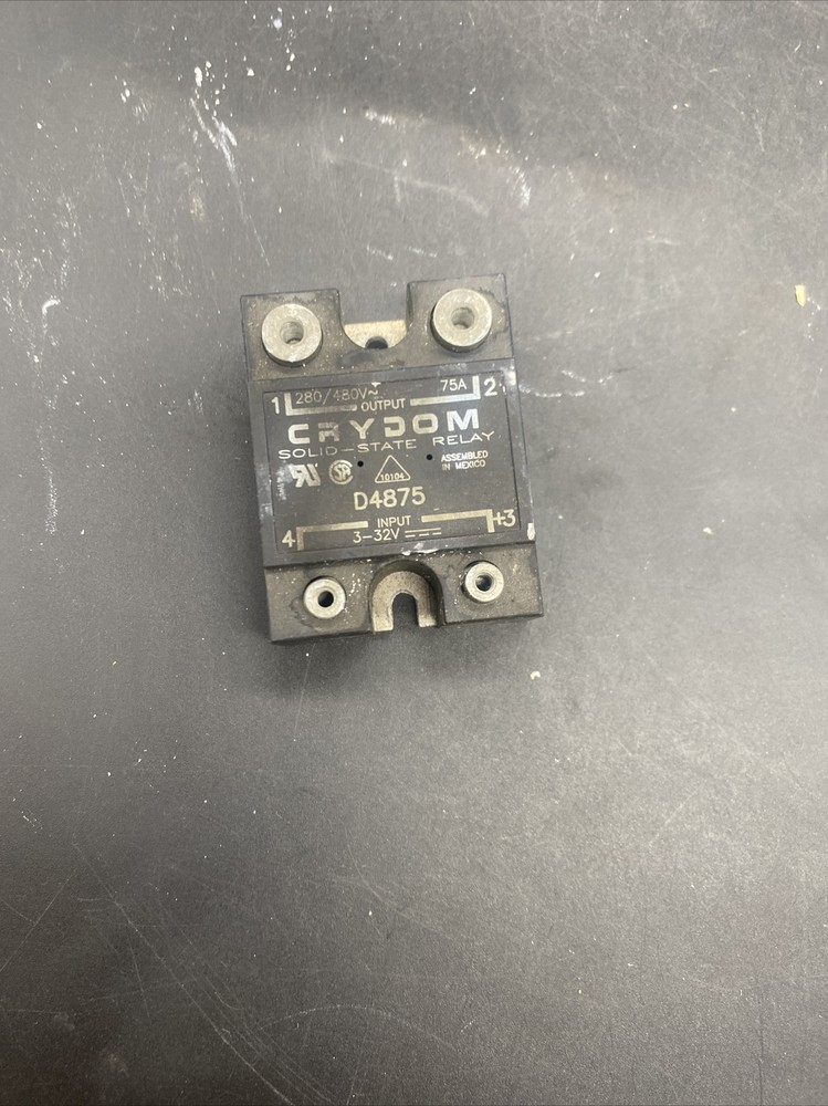 Crydom D4875 Solid State Relay.  Free Shipping!!!!  Pre Owned!!!!