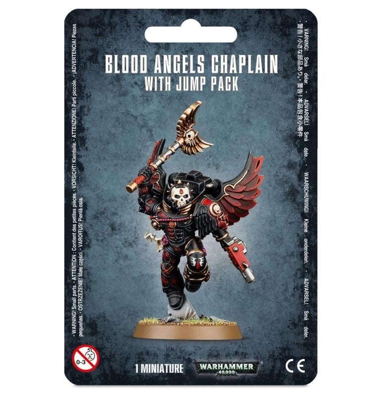 Warhammer 40k Blood Angels Chaplain with Jump Pack NEW in BOX