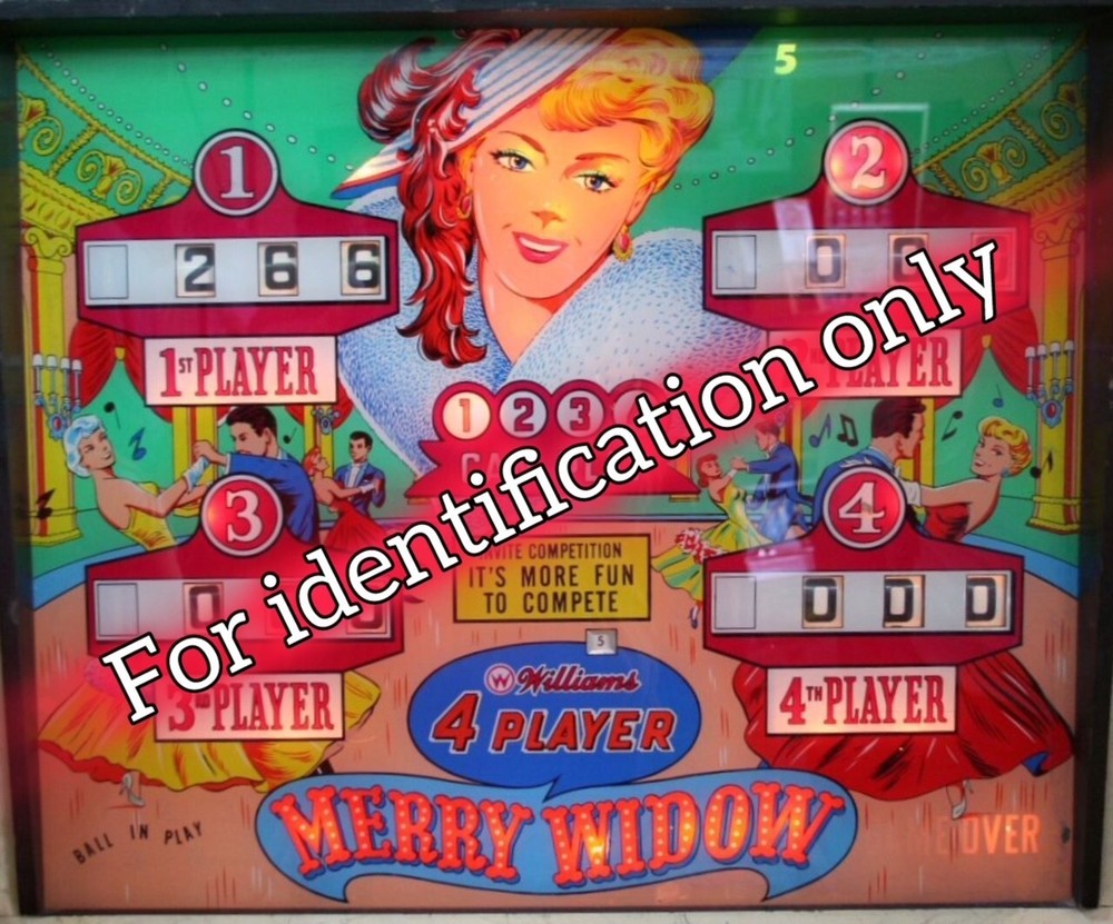 1963 Williams Merry Widow Pinball Machine Rubber Ring Kit