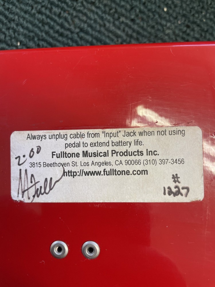 Fulltone 69 fuzz. SN 1227.