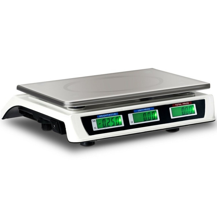 66 lb Electronic Price Computing Scale with LCD Display — Fast, Accurate Pricing