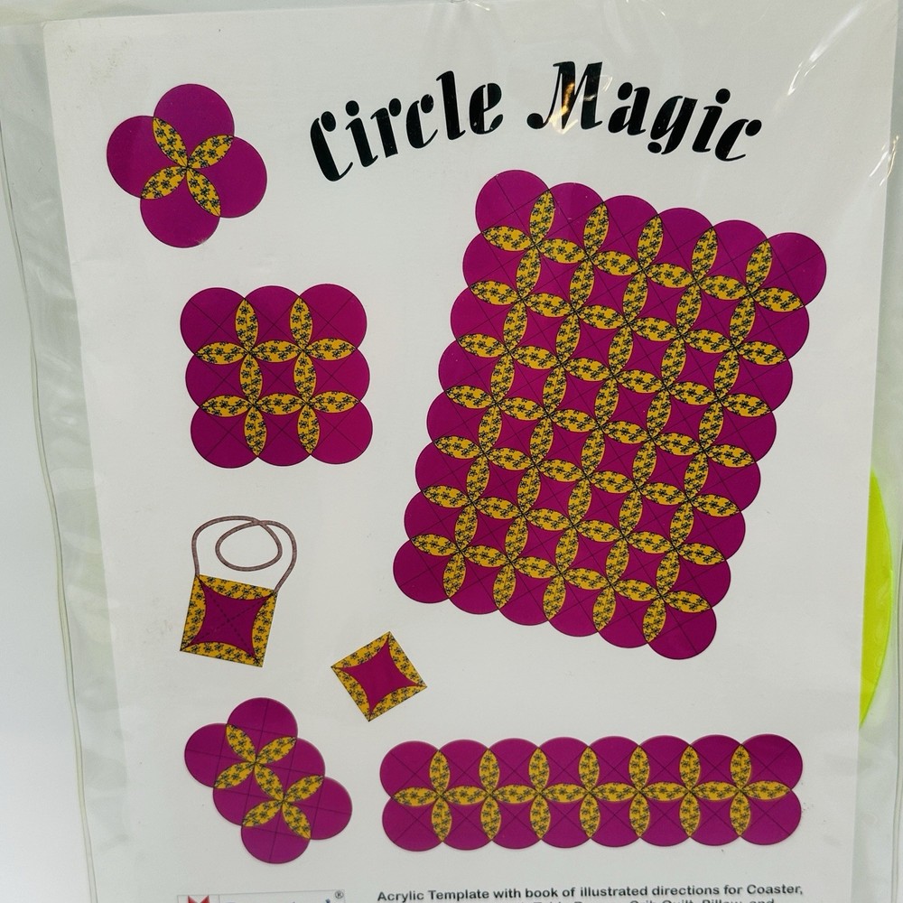 Quilting Circle Template & Illustrated Direction Book Circle Magic -Brandy's