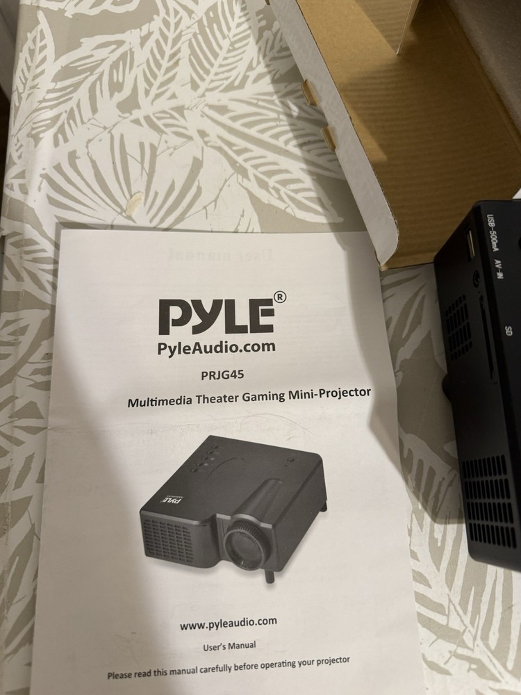 Pyle Home PRJG45 Multimedia Mini Projector No Remote