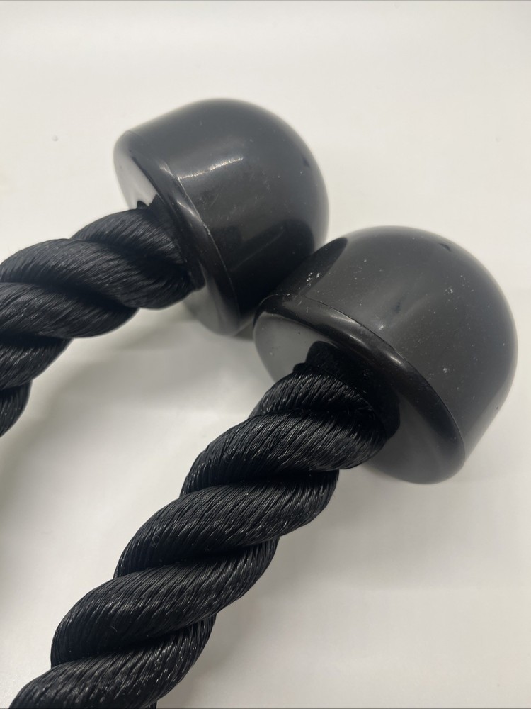 Dual Grip Tricep Rope, Pull Down Cable Machine Attachment