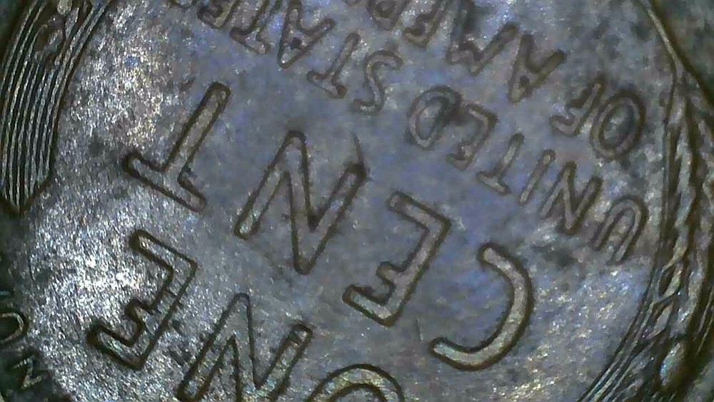 1958 P lincoln penny with 2 cuds errors on reverse wheats.