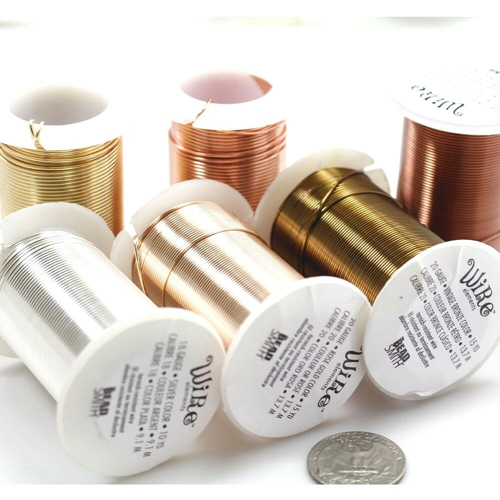 LACQUERED tarnish Resistant Craft Wire Beadsmith 3 Colors 7 Gauges Free Shipping