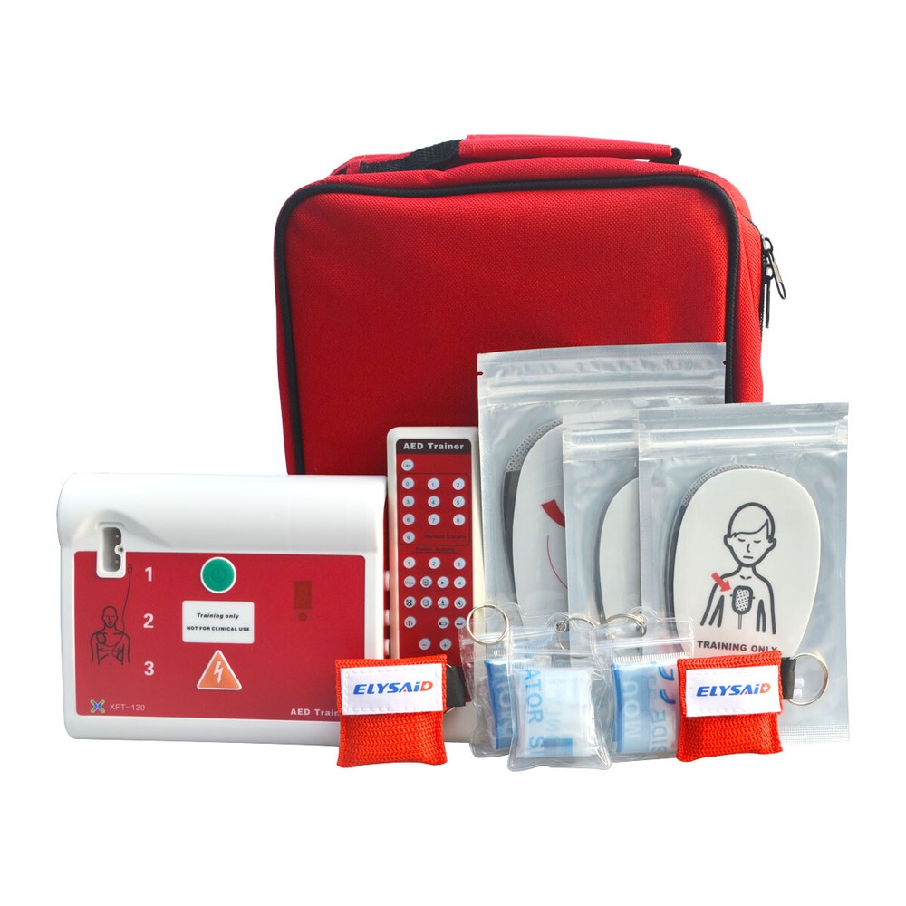 2 Sets AED Trainer First Aid Training Simulator CPR AED English Training