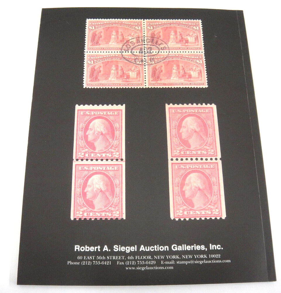 Siegel Stamp Auction Catalog w Prices Realized Packard Collection Hawaii 2005