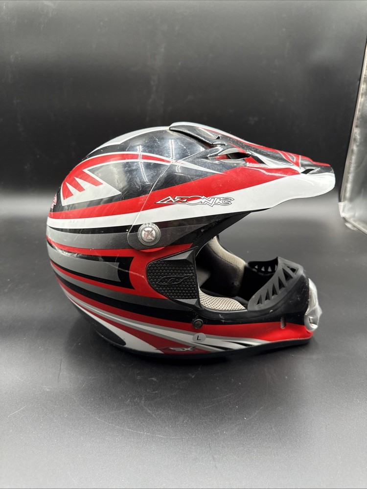 Azonic AZX Helmet Large Red/black/white