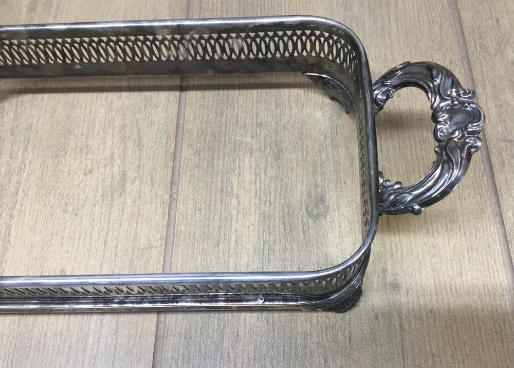 Vintage Silverplate Casserole Stand Footed 9 1/2’’x 5 1/2’’………..[S2-1]