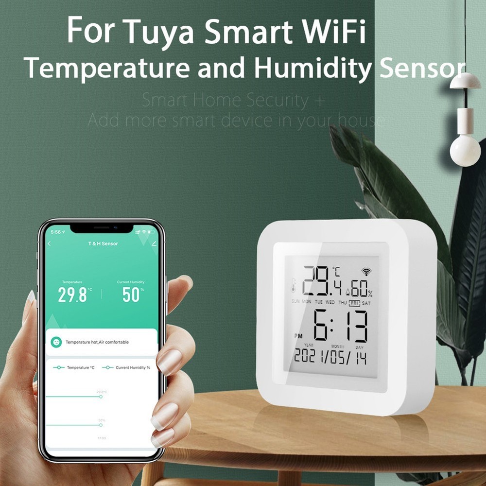 Smart WiFi Thermometer with Offline Functionality Alerts via App Notifications
