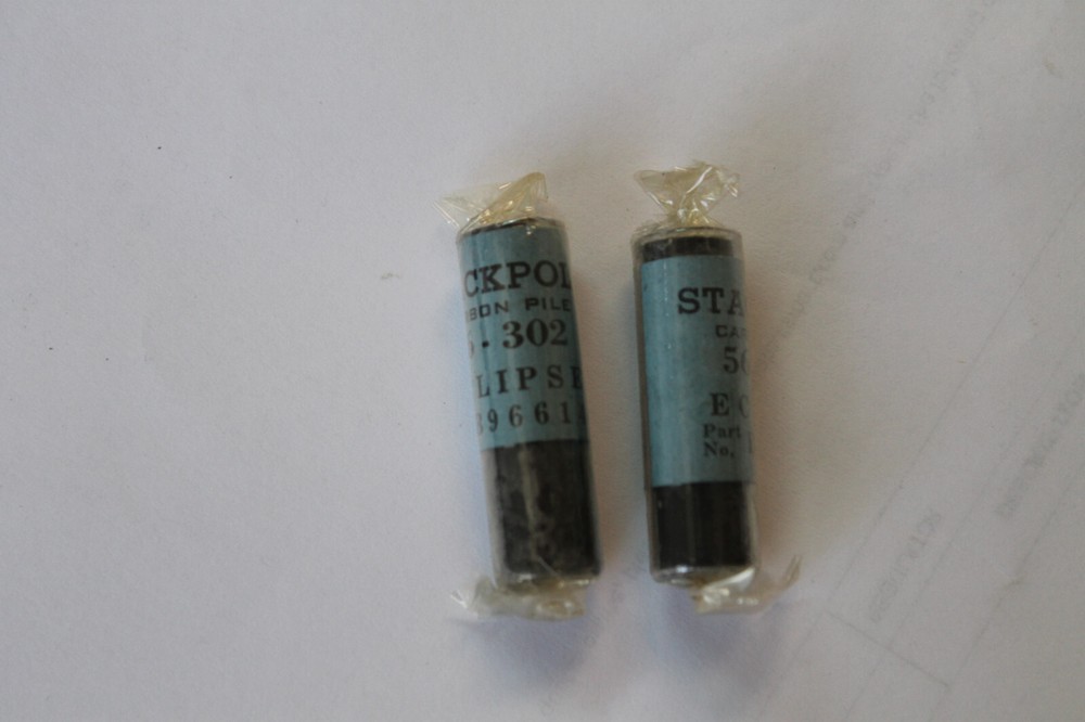 2 EA NOS BENDIX ECLIPSE STACKPOLE CARBON PILE   P/N: 96614