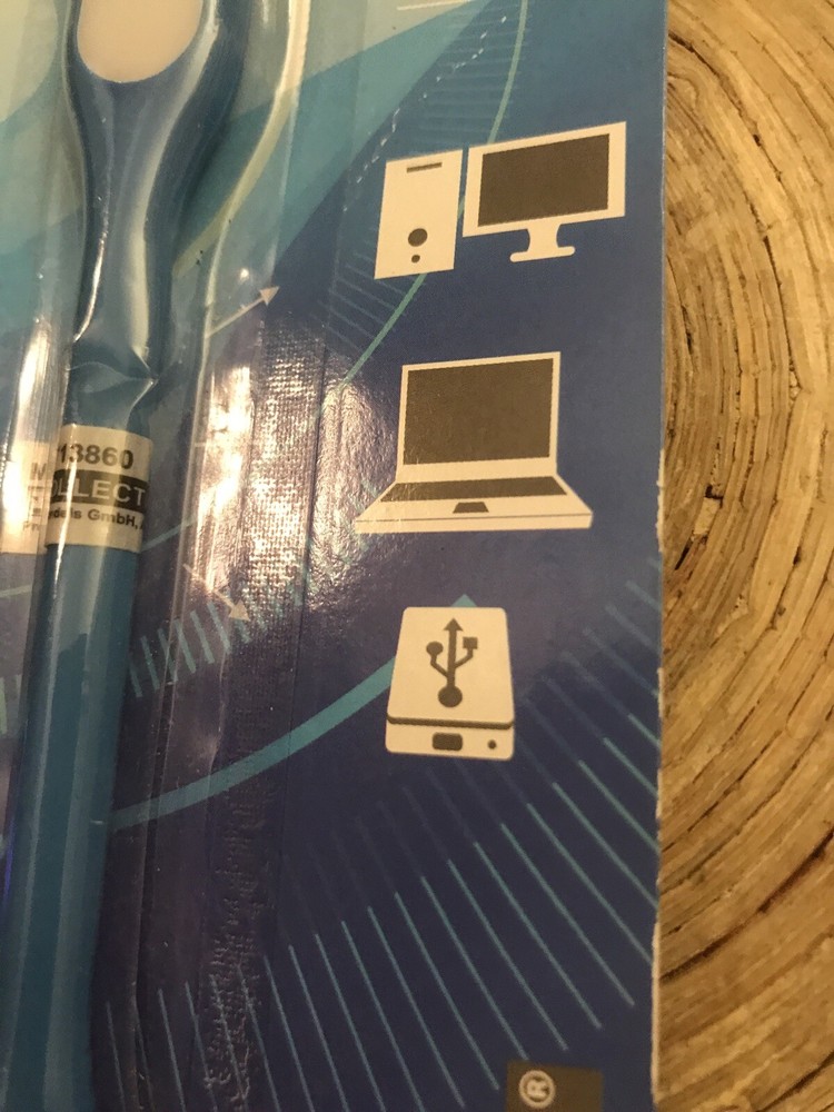Flexible Blue Mini USB LED Light Lamp 4 Computer Notebook Laptop Reading Bright