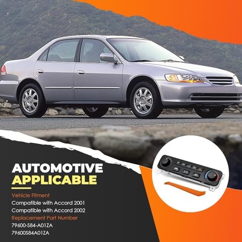 A/C Heater Climate Control Module Compatible with Accord 2001 2002 2.3L L4