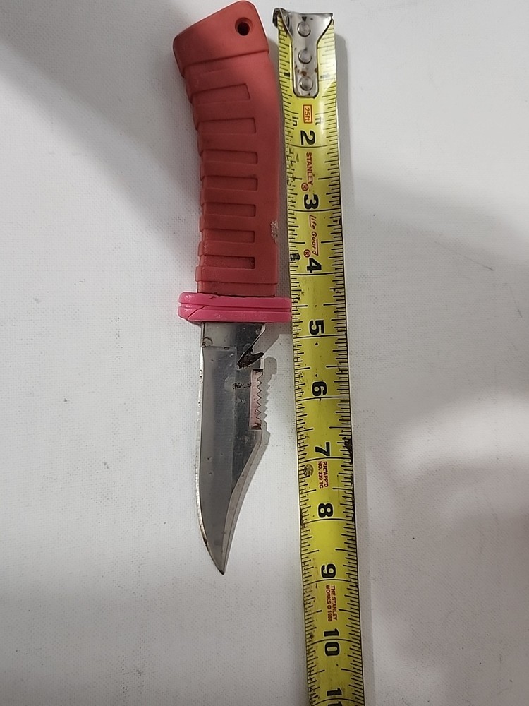 Pink Diving Knife With Sheath