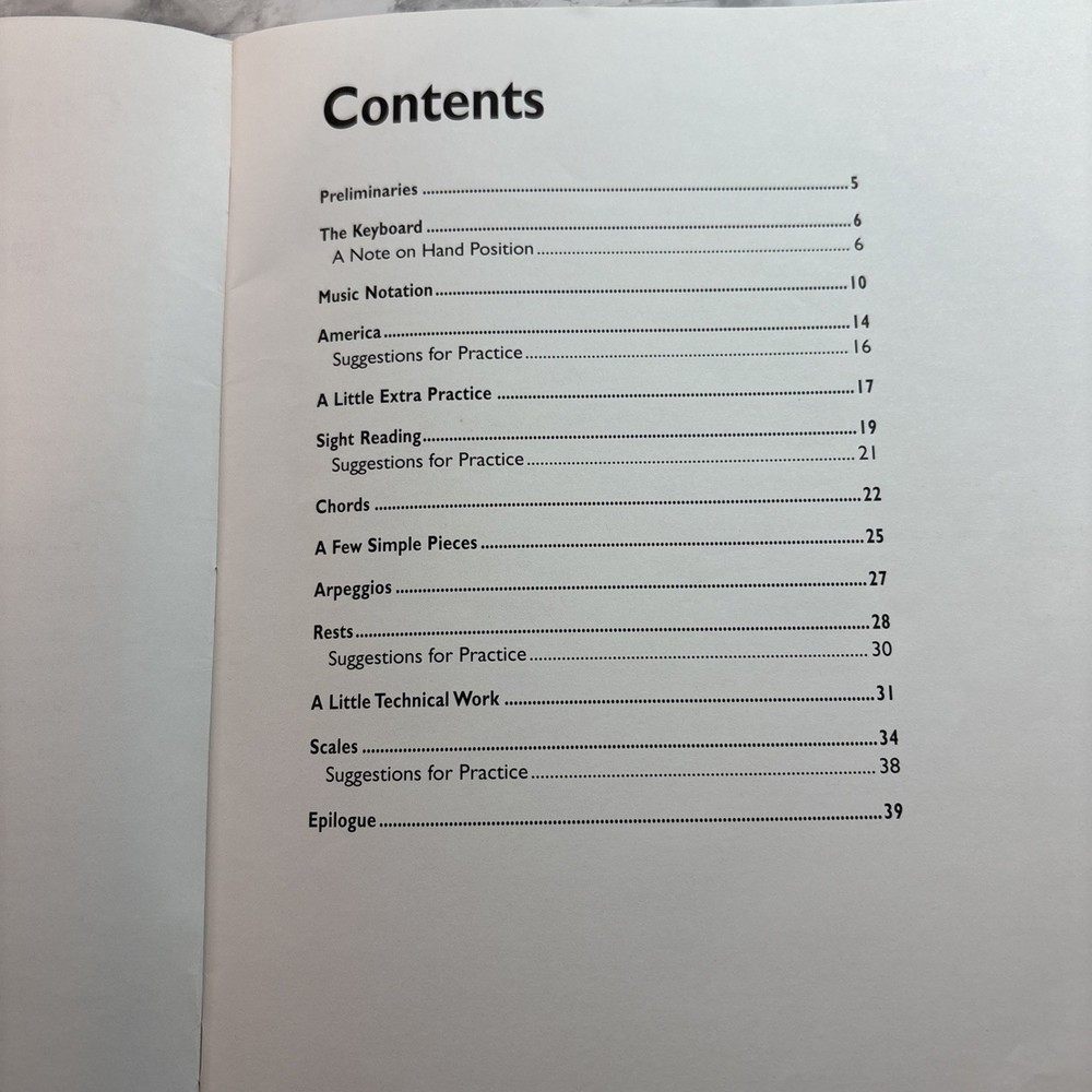 Step One Play Piano Includes CD