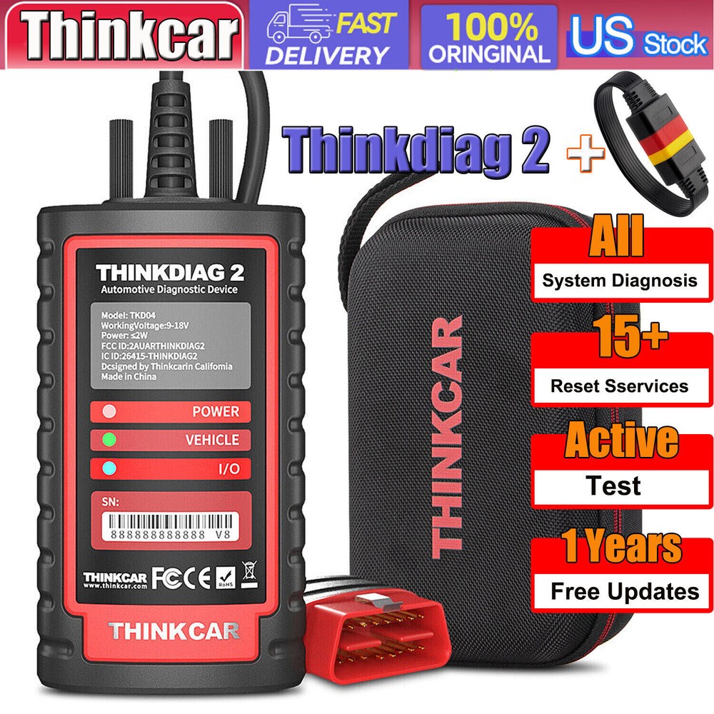 2025!THINKDIAG 2 Car OBD2 Scanner All System Bidirectional Diagnostic Tool CANFD