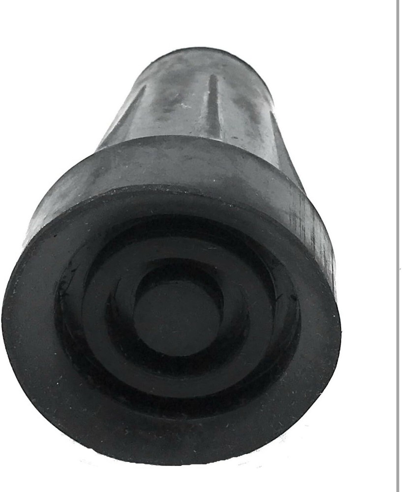 PCP Crutch Tip Replacement, 1 pair, Black, Large