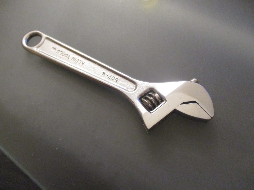 Klein Tools 6” Adjustable Wrench 507-6 Made In USA