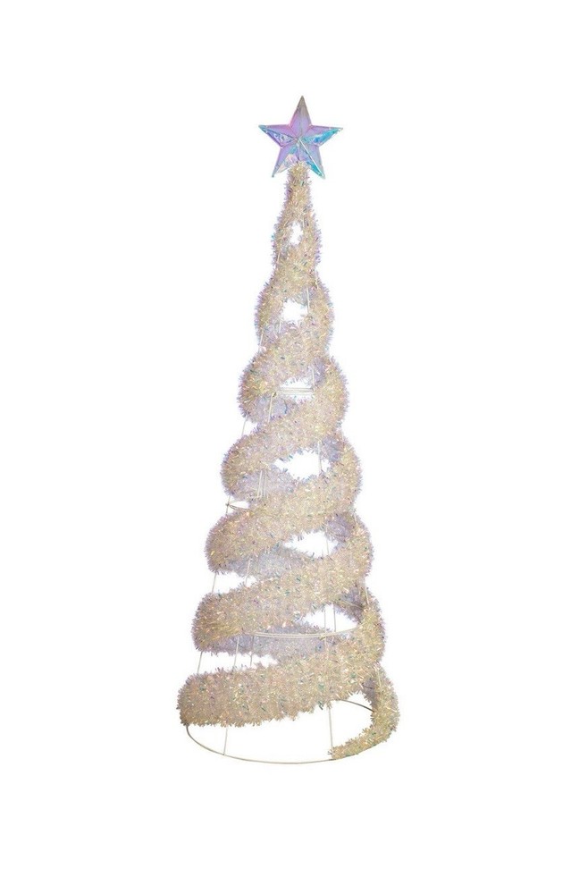 Member's Mark 8' Pre-Lit Iridescent Color-Changing Spiral Tree
