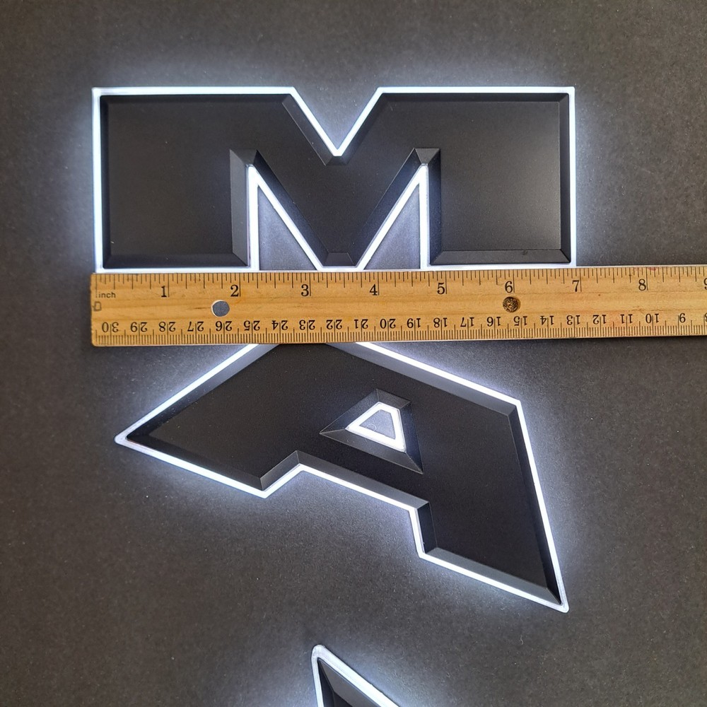 RAM SERIES LED Module Illuminated Emblem 2025 2026 Black